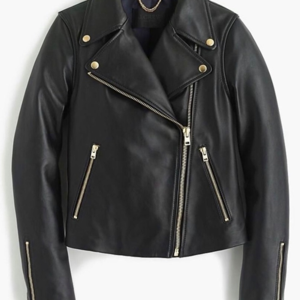 J. Crew Collection Leather Jacket